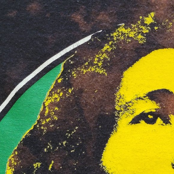 Zion Rootswear Bob Marley Custom Bleached Graphic Tee - Picture 7 of 13